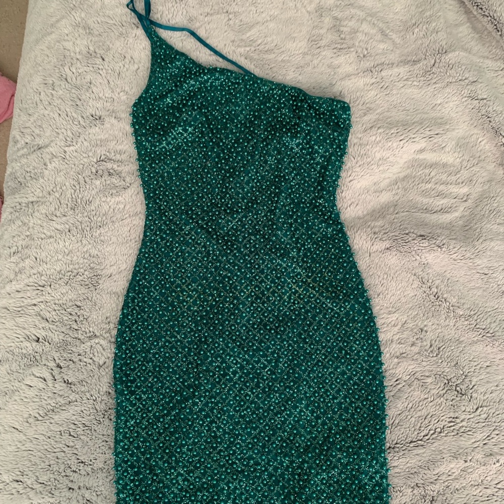 Green beaded Oh Polly dress!!